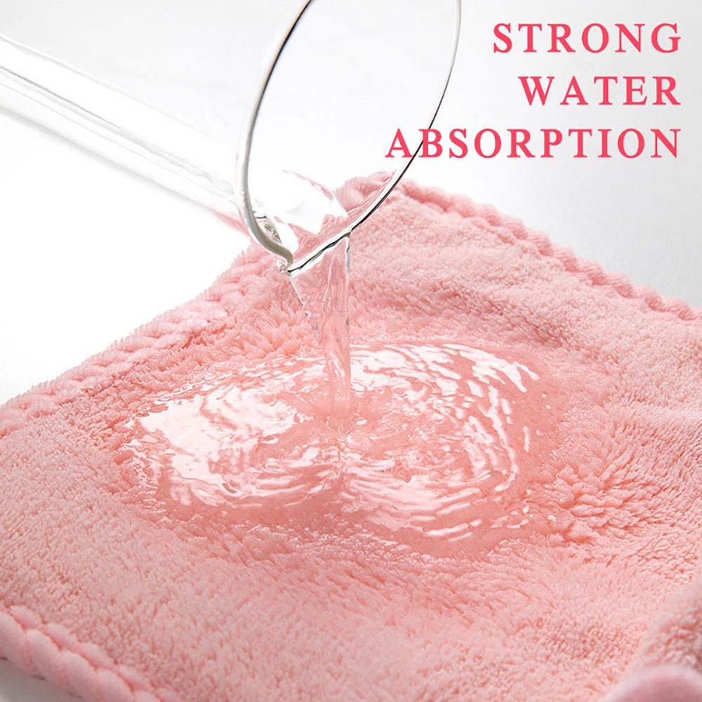 Khăn lau tay bằng vải sợi nhỏ khô nhanh thêu hình chú heo hoạt hình nhiều màu tùy chọn