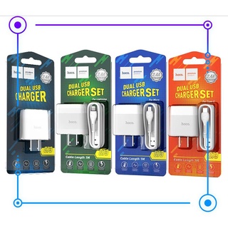 Bộ cốc sạc usb hoco c73 hỗ trợ sạc nhanh 2.4a bao gồm cáp x37 dài 100cm