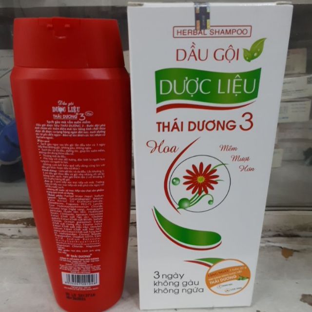 Dầu gội Dược liệu Thái Dương Đỏ- Xanh : 200ml