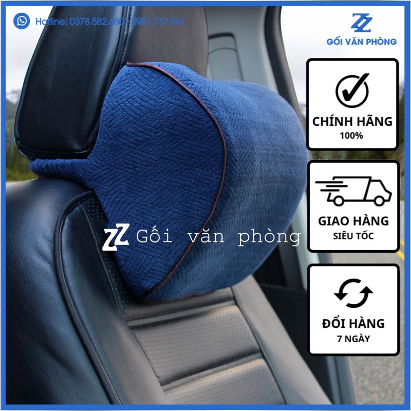 Gối Tựa Đầu, Gối Kê Cổ, Ghế Ô Tô Chất Liệu Cao Su Non Cao Cấp ZURI PILLOW - GLC04