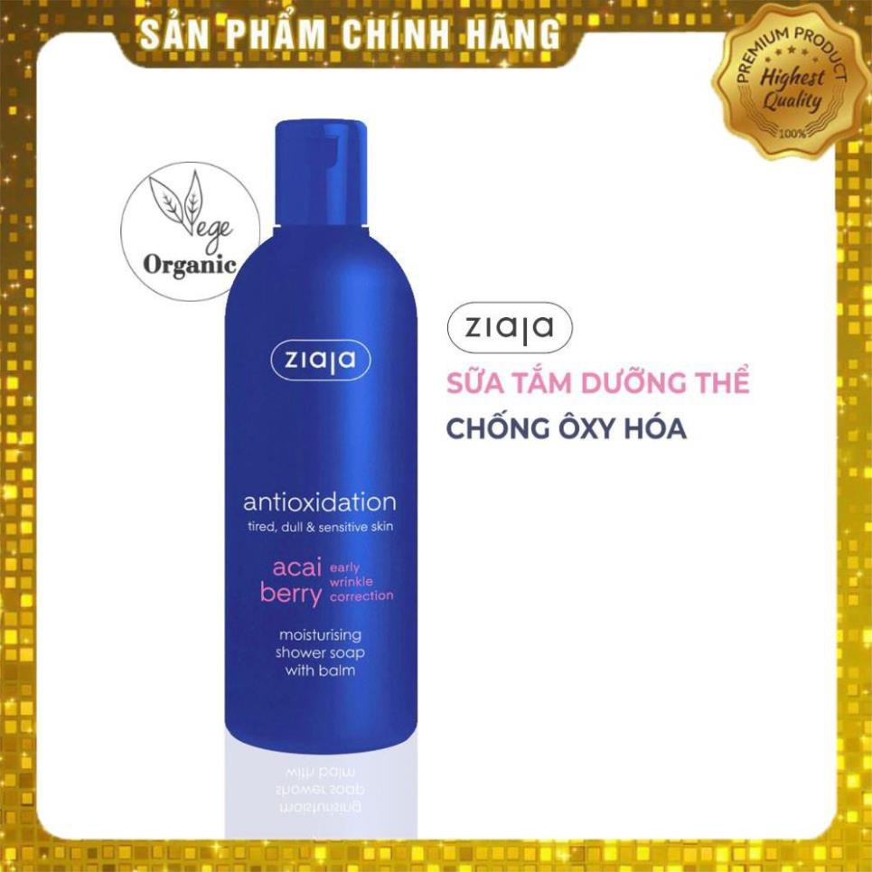 SỮA TẮM DƯỠNG THỂ CHỐNG OXY HÓA ZIAJA - ORGANIC - 300ML