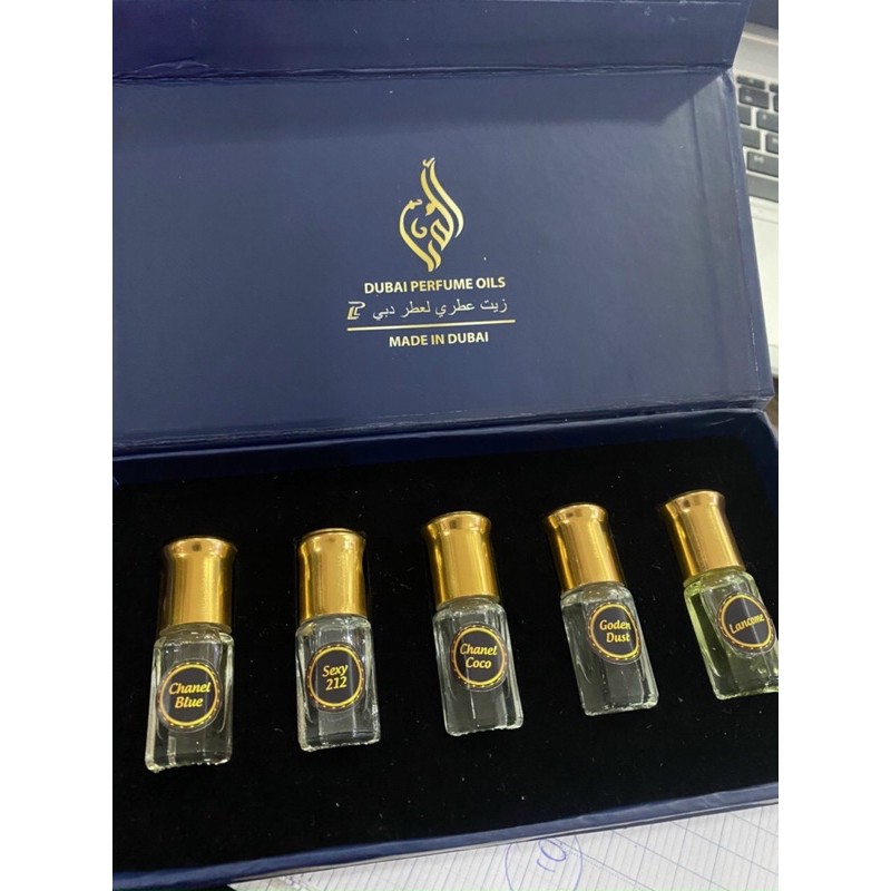 SET 5 TINH DẦU NƯỚC HOA DUBAI 5 x 3ml MINI | BigBuy360 - bigbuy360.vn