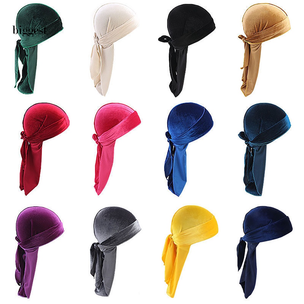 BGT Mũ trùm đầu Durag với đuôi dài thoải mái có thể giặt rửa cho mùa đông