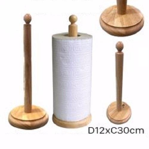 Cọc Gỗ Cắm Cuộn Giấy Lau Đa Năng, Cây Gỗ Đỡ Cuộn Giấy Decor