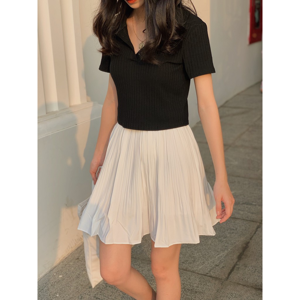 Chân vây xếp li cạp chun 1025 SK87 1994closet | BigBuy360 - bigbuy360.vn