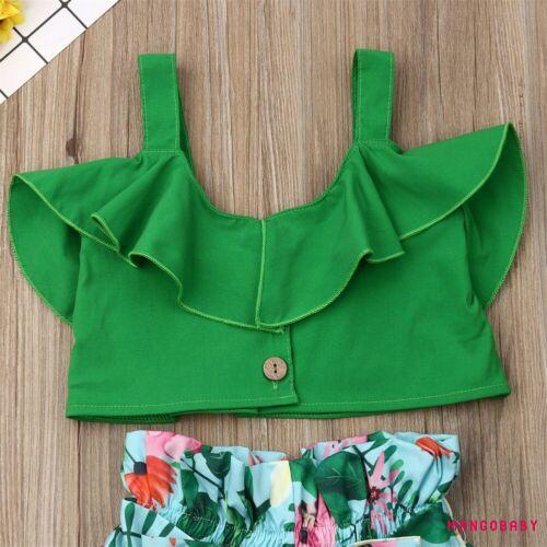 Áo Tank Top Cổ Nhún Bèo Thời Trang Mùa Hè Cho Bé Gái