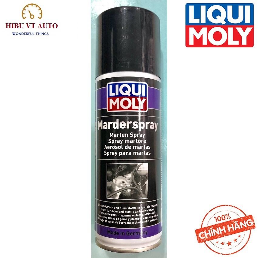 [ Chai Xịt Chống Chuột ] Liqui Moly Marten Spray 1515 200ml tạo màng phủ bảo vệ bề mặt các chi tiết điện, dây điện...