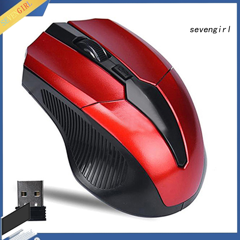 Chuột Quang Không Dây Sev-2.4Ghz 4 Phím + Đầu Nhận Usb Cho Laptop / Pc / Máy Tính Bảng