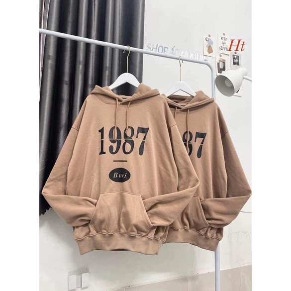 Áo hoodie nâu 1987 H2A868
