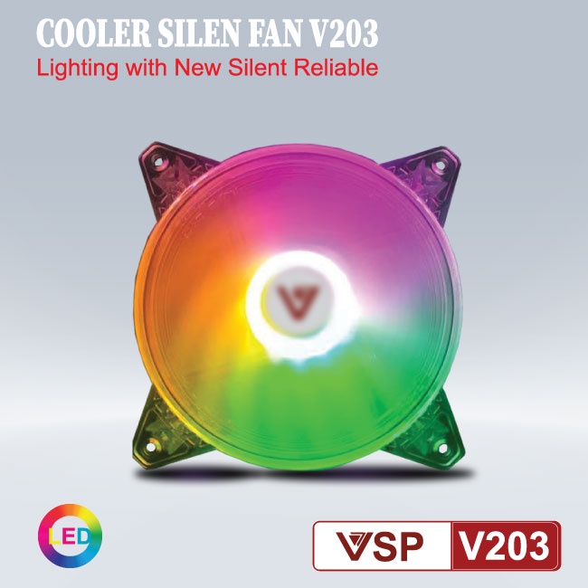 Quạt Tản Nhiệt case VSP LED V203