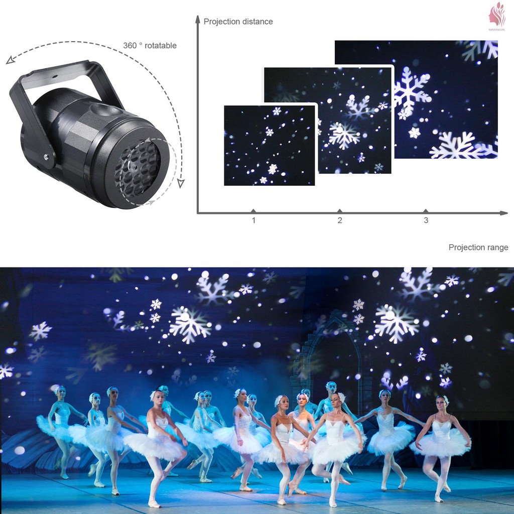 BAG Moving Led Light Projector Landscape Lamp Christmas Decoration Outdoor