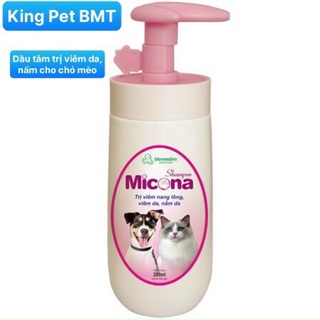 MICONA DẦU TẮM TRỊ VIÊM DA, NẤM CHO CHÓ MÈO