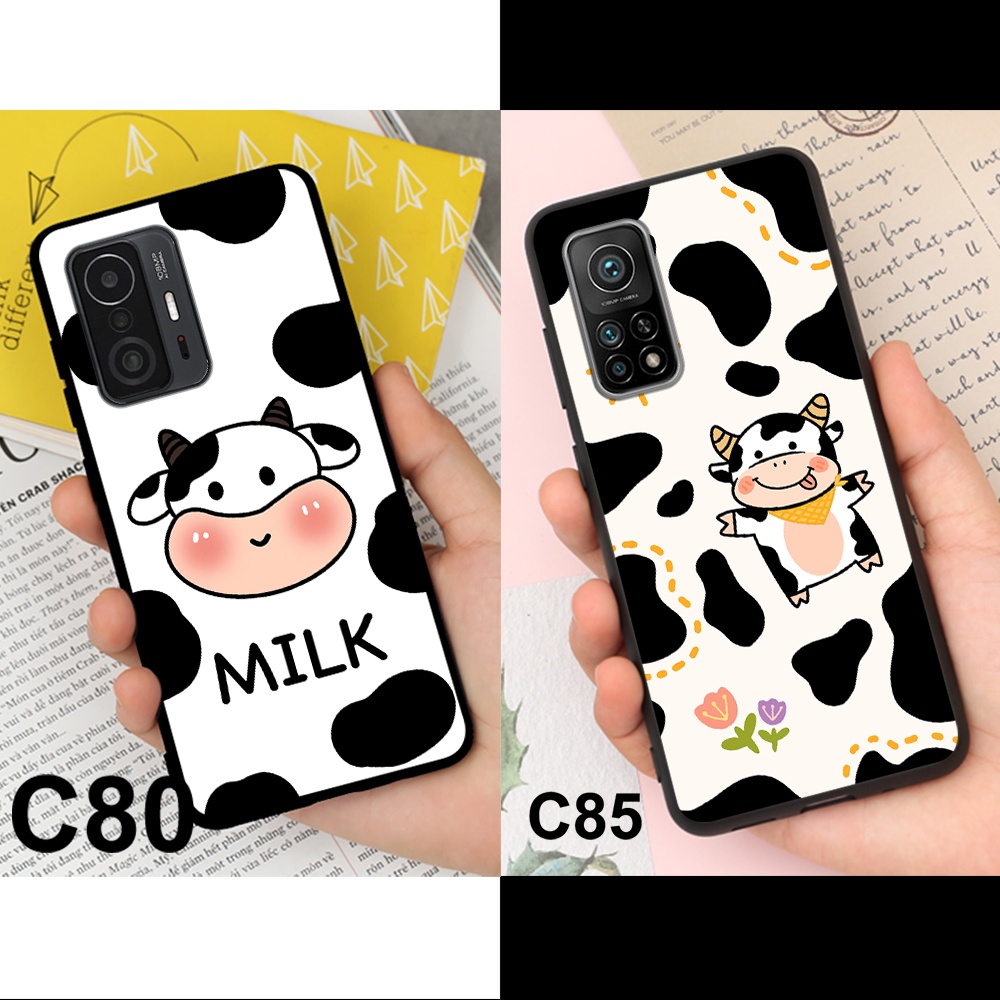 Ốp lưng Xiaomi Mi 10T Pro 5G - Mi 11T 5G - Mi 11T Pro 5G in hình bò sữa dễ thương, nhiều mẫu mới p4.Ốp xiaomi rẻ bền đẹp