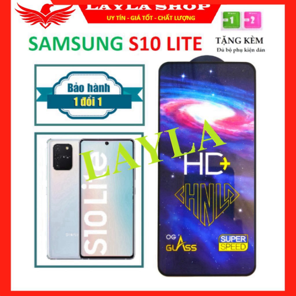 💠Chống Nước💠 Kính Cường Lực SamSung S10 LITE - Phủ NANO HD+ và trong suốt - Độ cứng 9H - Độ trong suốt cực cao.