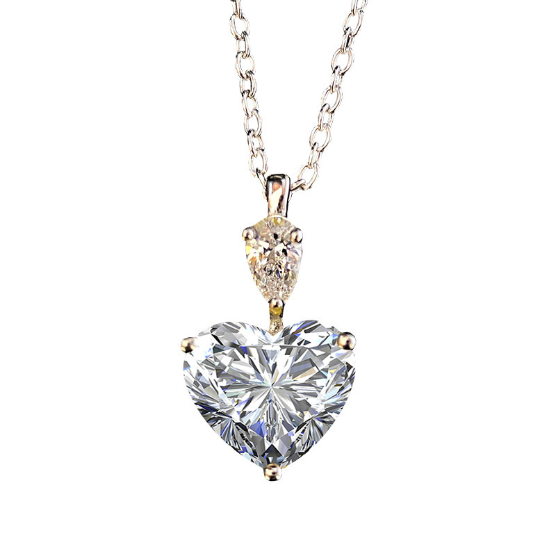 S925 Silver Ladies Elegant Diamond Necklace