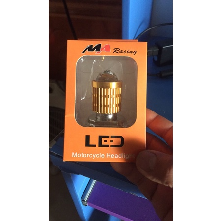 Đèn pha Led bi cầu 2 màu chân H4 chính hãng MAracing