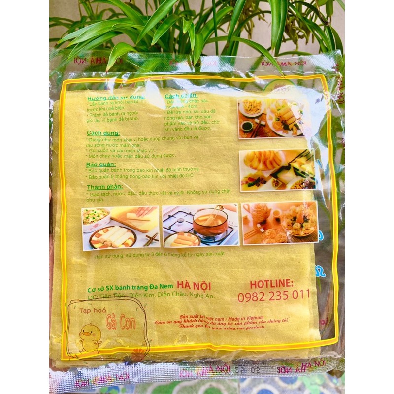 Bánh tráng đa nem cuốn chả giò