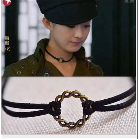 Choker Triệu Lệ Dĩnh vòng cô dây chuyền thiết kế phong cách cá tính dễ thương Hàn Quốc