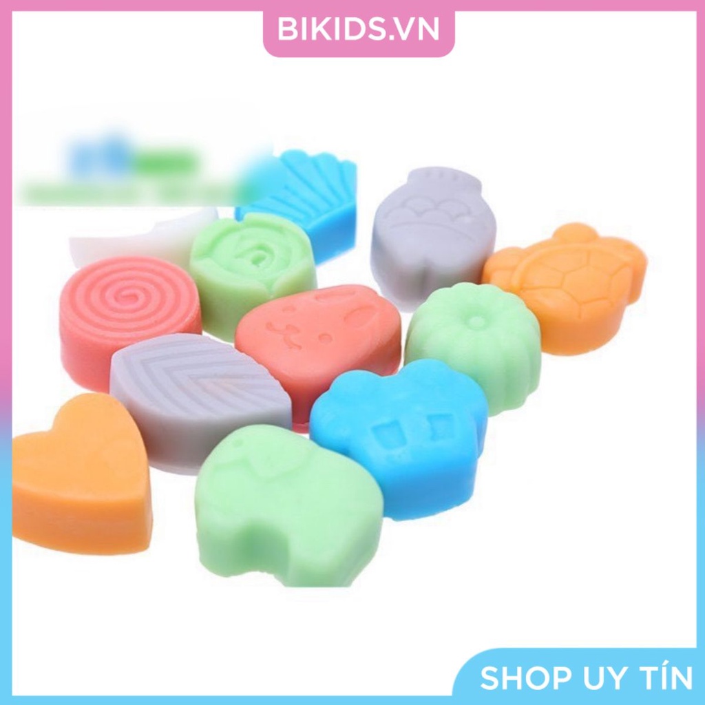 KHUÔN THẠCH SOCOLA SILICON OTO, CÁ THỎ, LÁ 12 VIÊN - Cao cấp