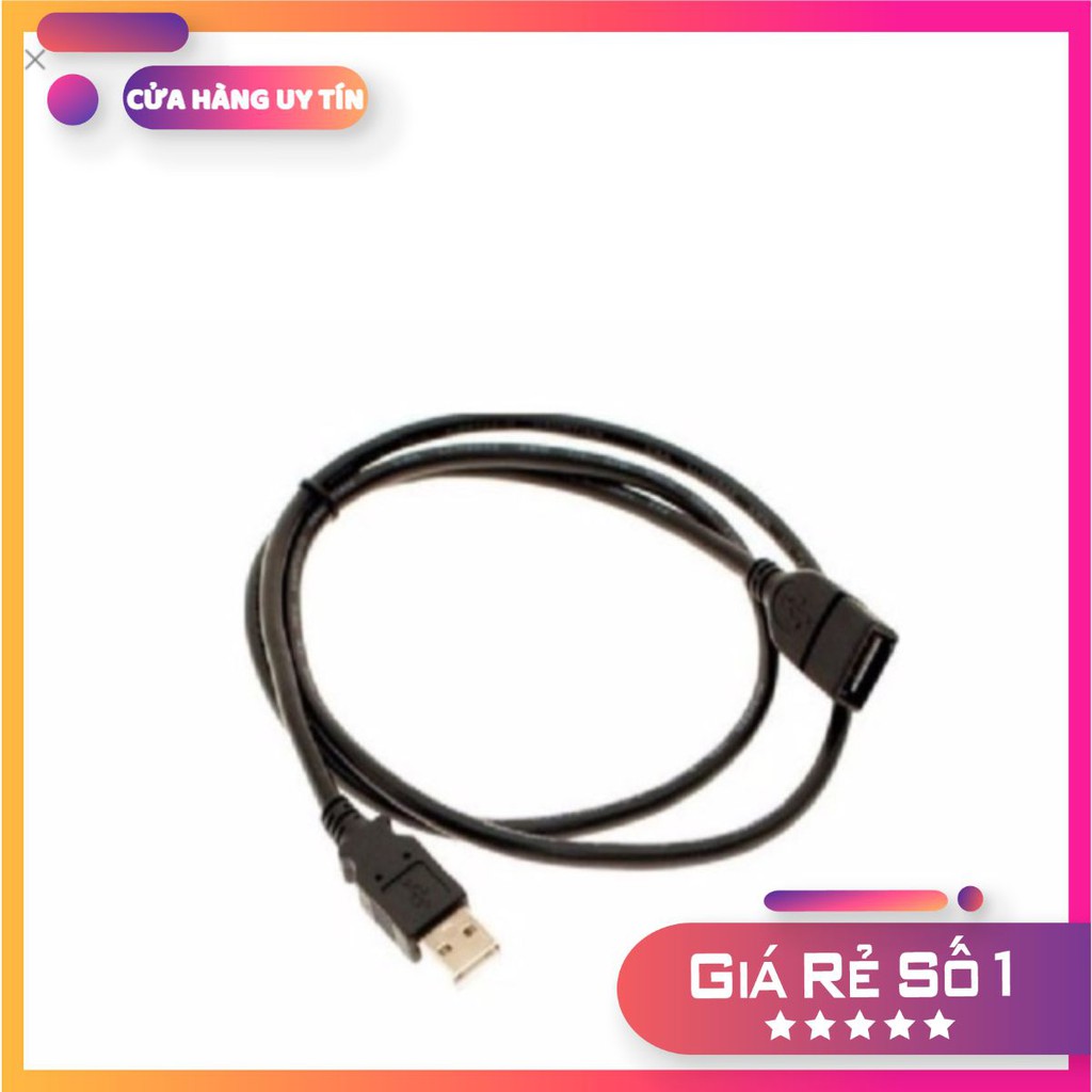 [Mã ELFLASH3 hoàn 10K xu đơn 20K] Dây usb nối dài 3m đen chống nhiễu