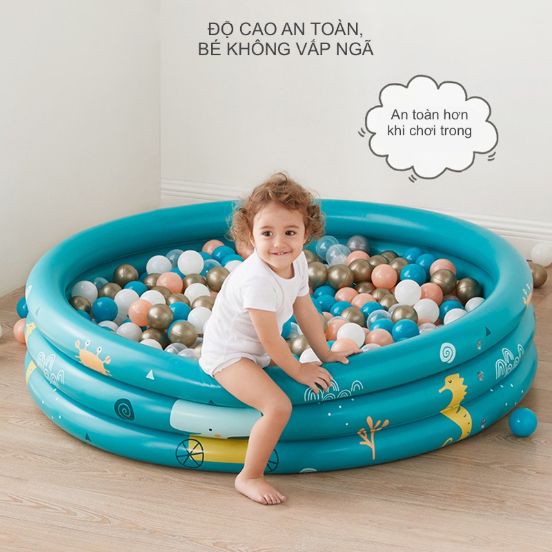 Bể Bơi Cho Bé Bể Phao Bể Bóng Đa Năng Chơi Trong Nhà Cho Bé - KUB
