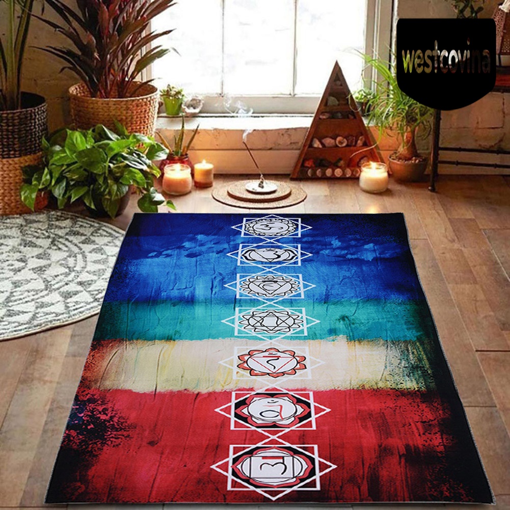 [Hot]☀ Thảm Tập Yoga / Đi Biển Mùa Hè Họa Tiết Chakra