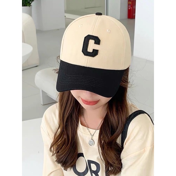 Mũ lưỡi trai nón kết thêu chữ C nam nữ phong cách ulzzang Hàn Quốc - SMN018