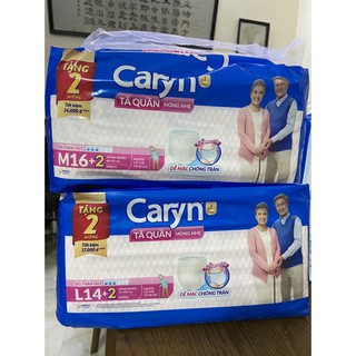 TÃ QUẦN NGƯỜI LỚN CARYN MỎNG NHẸ L14. M16 tặng 2 miếng