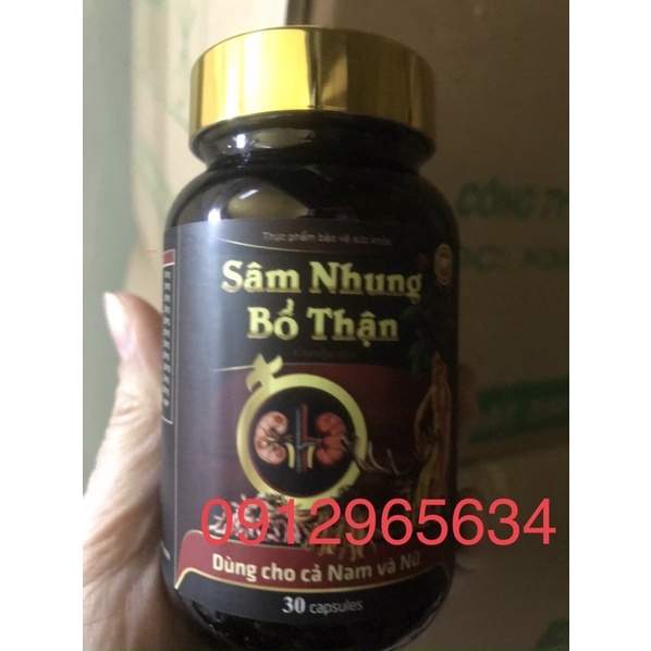 Sâm nhung bổ thận tăng cường sinh lực sức khoẻ cho nam và nữ hiệu quả an toàn chính hãng 30 viên
