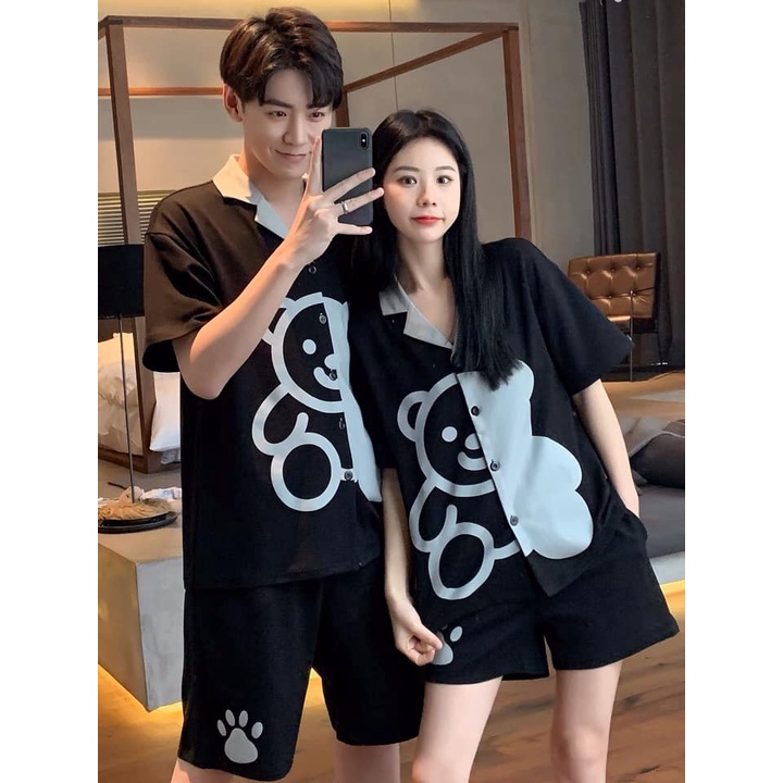 Set đồ ngủ gấu couple hàng Quảng Châu- Order inbox shop