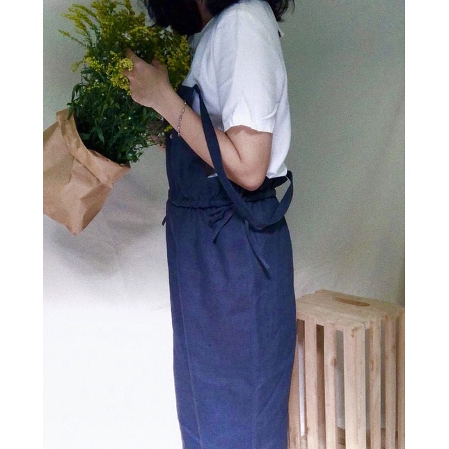 Quần yếm linen freesize của camlinen