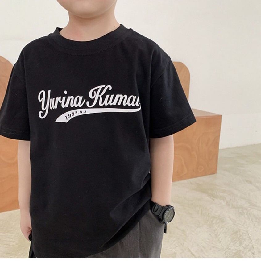 Áo thun bé trai Con Xinh cotton Jurina Kamai, áo thun trẻ em từ 5 đến 14 tuổi