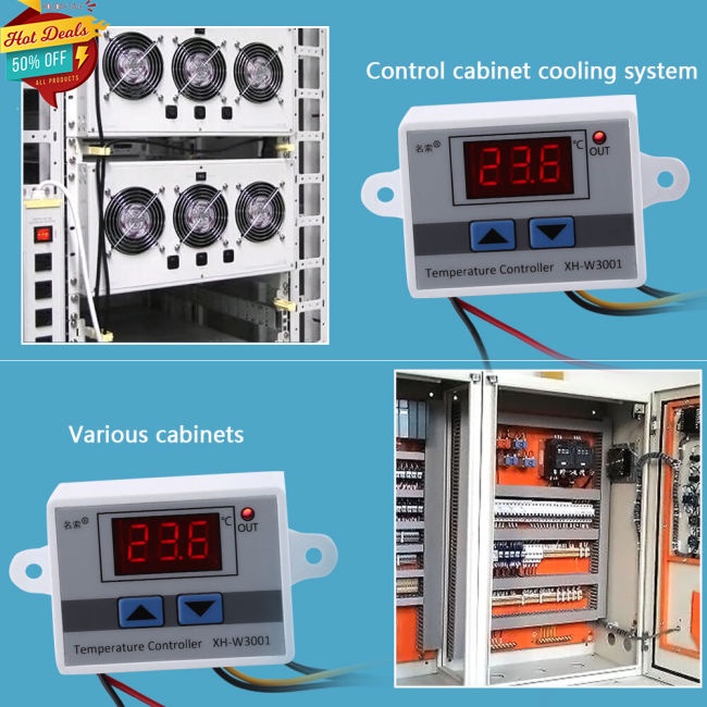 Thiết bị điều khiển nhiệt độ XH-W3001 W3001 cón đèn LED với đầu dò chuyên dụng