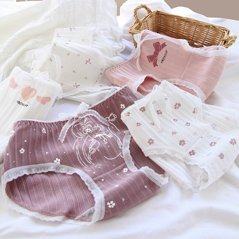 Quần Lót Nữ ❤️ Quần Lót Nữ Cotton kháng khuẩn đính nơ điệu đà