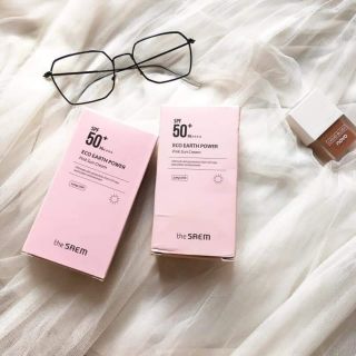 Kem chống nắng the saem eco earth power pink ++++