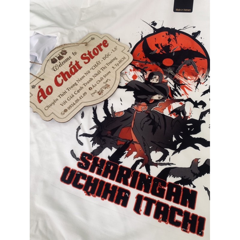 (VIDEO + ẢNH THẬT) Áo Uchiha Itachi Naruto Siêu Độc | Áo Thun ITACHI NARUTO mẫu mới Tshirt NT17