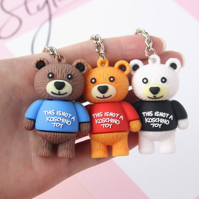 Móc khoá gấu THIS IS NOT A KOSCHINO TOY (chỉ có màu trắng) MK111 móc khoá dễ thương