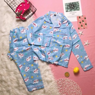 Bộ mặc nhà tay dài pijama thái
