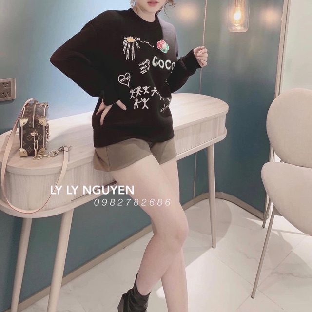 Áo nỉ coco hot hit da man