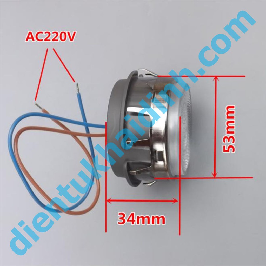 bóng led 3W 220VAC màu vàng 2700k, hàng cao cấp kde4585