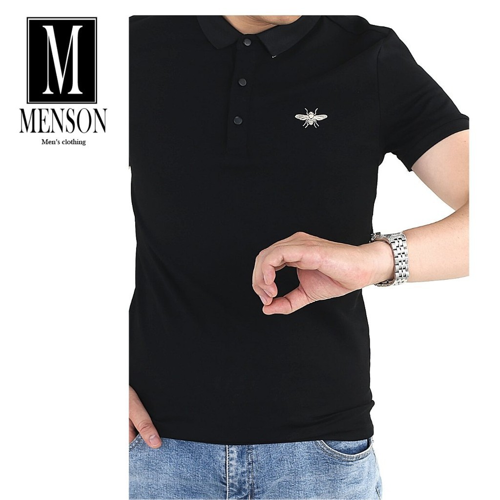 [Hàng Hiệu] Áo Thun Nam Có Cổ, Áo Polo Nam Cao Cấp Vải Cá Sấu Cotton Co Giãn 4 Chiều Chuẩn Form Chất Mát MENSON M21116 | BigBuy360 - bigbuy360.vn