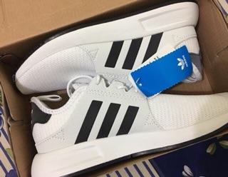 Giày adidas XPLR trắng vạch đen phản flash