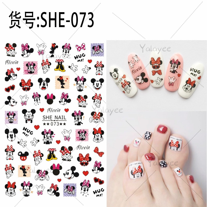 Disney Miếng Dán Hình Chuột Mickey &amp; Minnie Siêu Dễ Thương