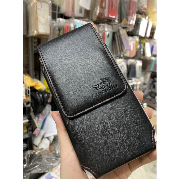 Bao da đeo nịt 2ngăn thời trang cho điện thoại