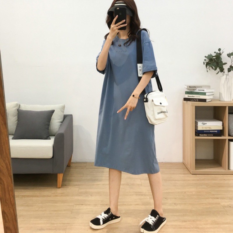 Váy Xuông Dài Rộng Đủ Size 40-85kg, Chất Cotton Tici, Váy Dài Form Rộng, Bầu Bí Mặc Thoải Mái | BigBuy360 - bigbuy360.vn