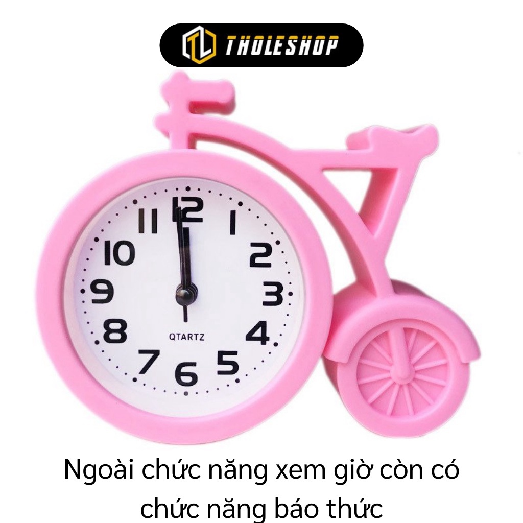 [SGD] Đồng Hồ Để Bàn - Đồng Hồ Báo Thức Hình Chiếc Xe Đạp Trang Trí Bàn Làm Việc 7629