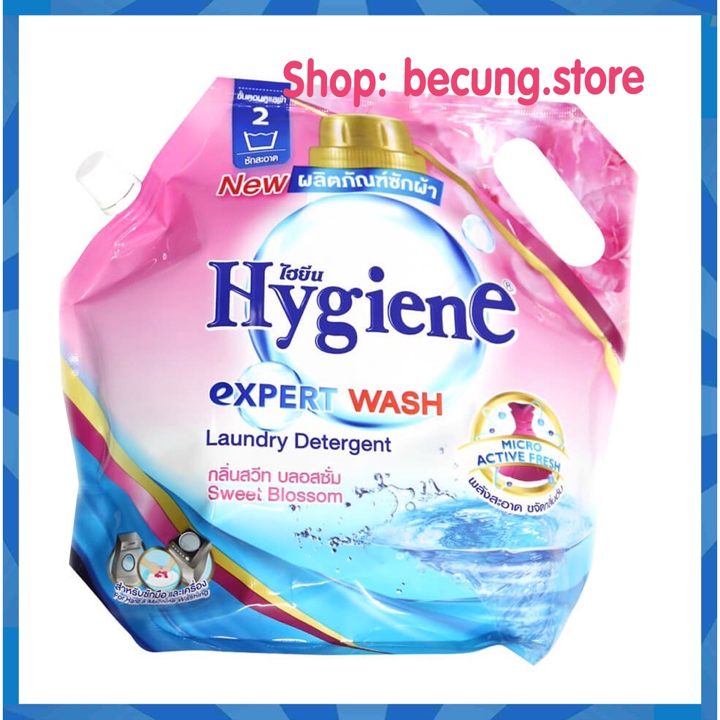 Nước giặt xả Hygiene Thái Lan đậm đặc túi 1800ml (date mới).