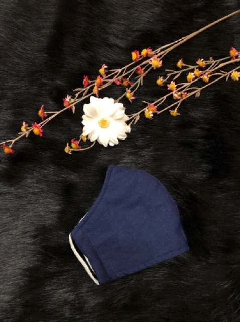 Khẩu trang linen 4 lớp : linen - thun cotton - vải không dệt, kháng nước - thun mè thông hơi | BigBuy360 - bigbuy360.vn