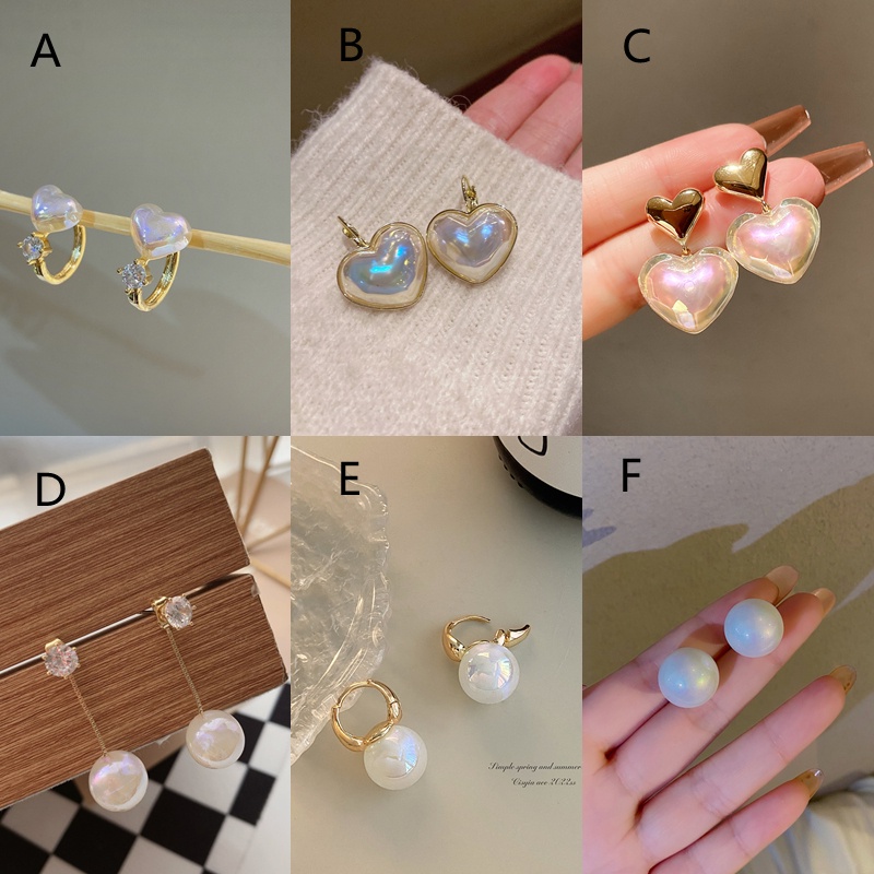 Bông Tai Ngọc Trai Nhiều Màu Thanh Lịch Cho Nữ