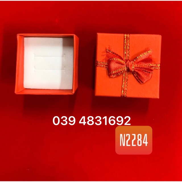 Combo 24 hộp nơ kim tuyến nhiều màu đựng nhẫn, hoa tai